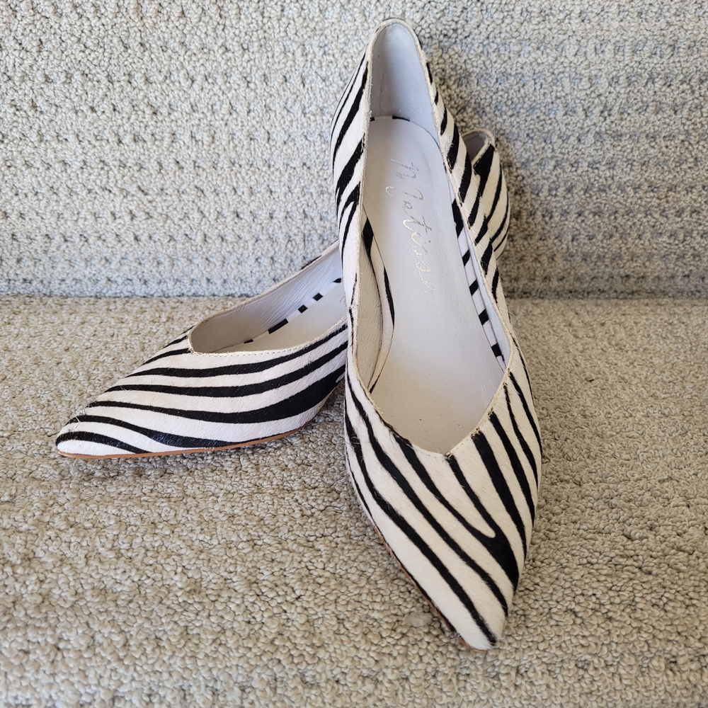 Black and White Zebra Print Women's Shoes